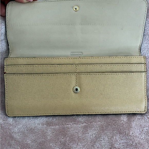 Coach Tan Leather Women's Wallet - Picture 3 of 6